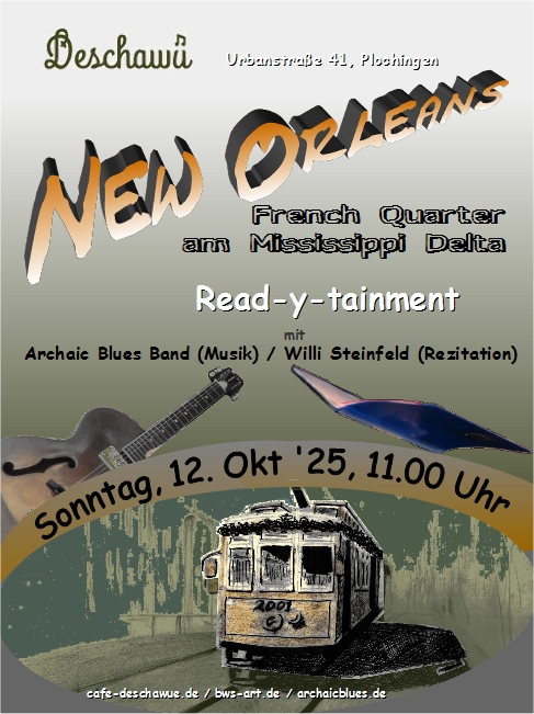Ankündigungsplakat Retrocafé Deschawü, 12. Oktober 2025